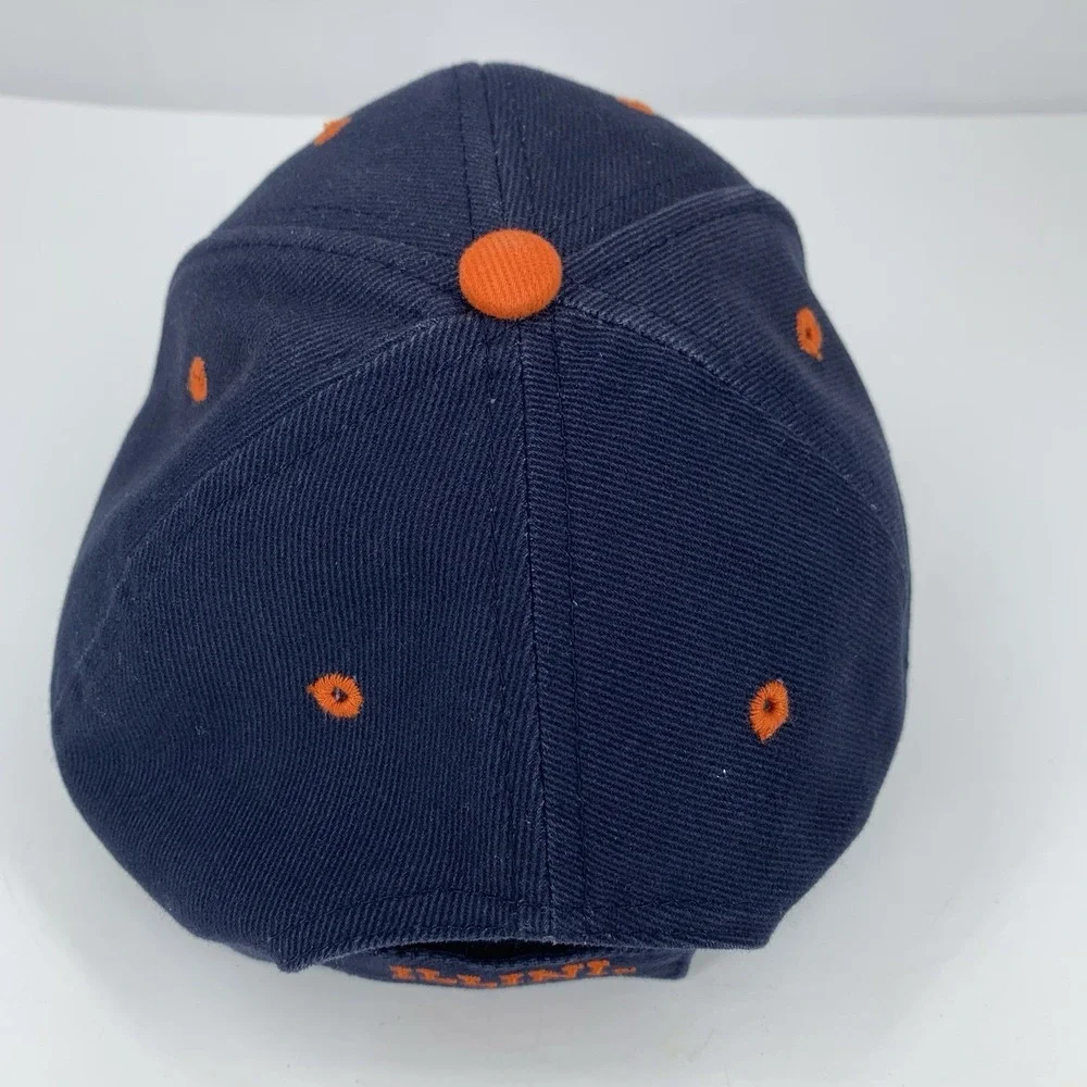 Illinois Fighting Illini Hat Blue Signatures Adjustable OSFM Baseball Cap